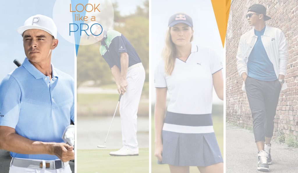 Golfprofis im Sport Outfit