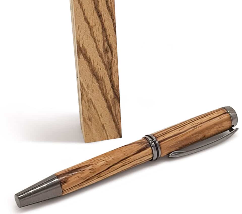 Zebrano Kugelschreiber aus Zebrano Holz