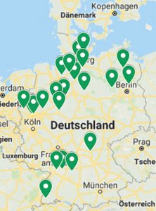 Deutschlandkarte mein-golfclub-Mitglieder