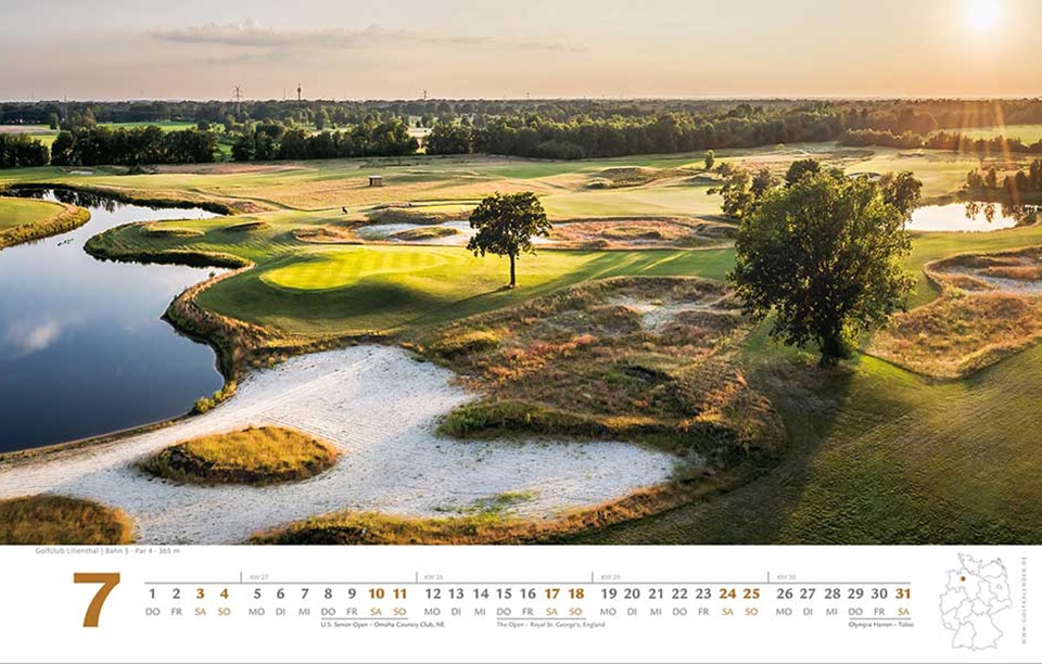 Gewinnen Sie einen Golf Kalender 2021 Golf n Style