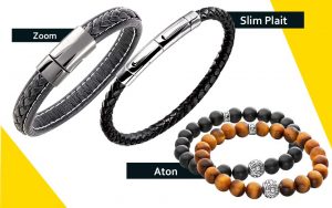 Lunavit Herren-Armbänder "Zoom", "Slim Plait" und "Aton"