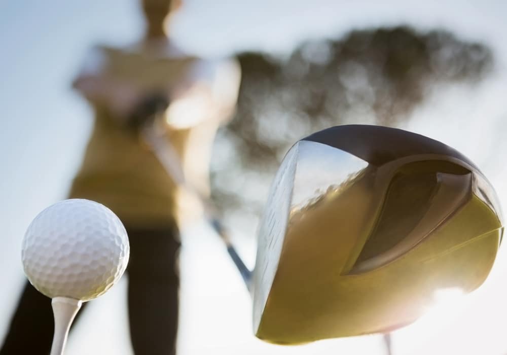 Golfball und Driver