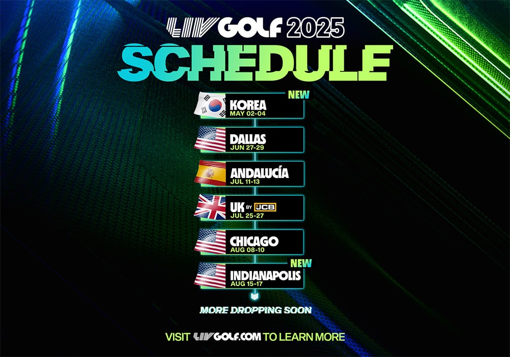 LIV Golf Schedule 2025