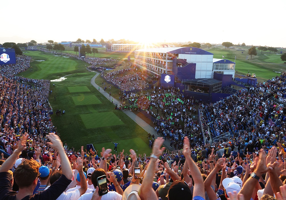 Ryder Cup 2023 Grand Stand in Rom