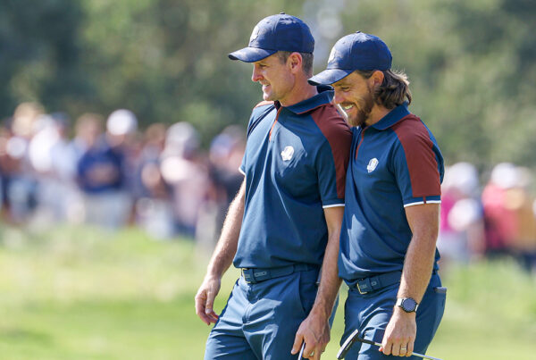 Tommy Fleetwood und Justin Rose Ryder Cup