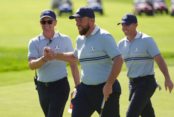 Schane Lowry Luke Donald und Rory McIlroy