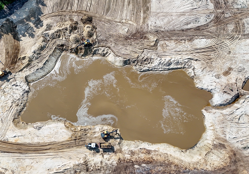 Green Eagle Baustelle 2025 Vogelperspektive