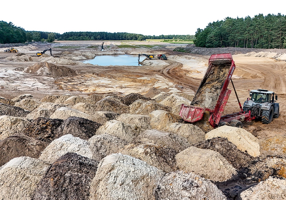 Green Eagle Baustelle 2025 Sandhaufen