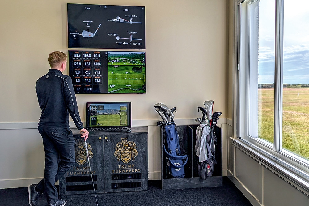 Trackman-Technik in der Golfakademie