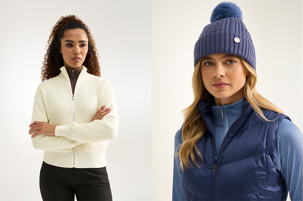 Golferin in AquaDrive Jacke aus der PING Damenkollektion Herbst/Winter 2026