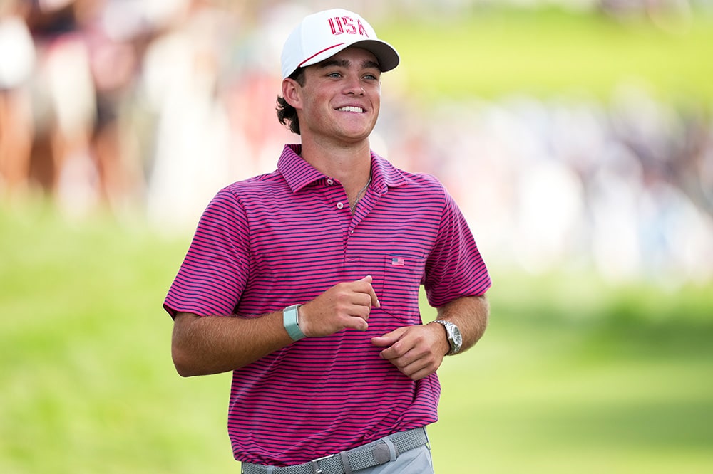 Jackson Koivun beim Presidents Cup 2026 im Medinah Country Club