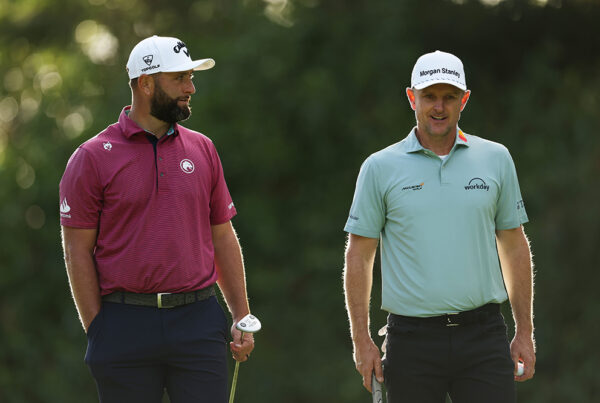 Jon Rahm bei einem Turnier der DP World Tour.